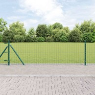 Stupovi ograde s pločama 52 kom ø32mm 50 cm, galvanizirano čelik