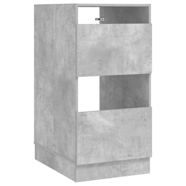 Ormar za pranje rublja s pohranom konstruirano drvo 102 cm, beton siva
