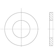 Podložna pločica oblik A DIN125 A 10,5 za M10 ZN