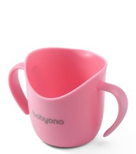 BABYONO Ergonomska čaša Flow, roza