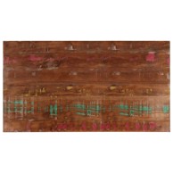 Stolna ploča, 110 x 50 cm, debljina 38 mm, masivno obnovljeno drvo, višebojno