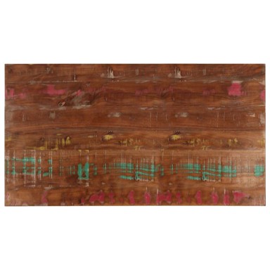 Stolna ploča, 110 x 50 cm, debljina 38 mm, masivno obnovljeno drvo, višebojno
