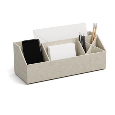 BIGSO 4-dijelni stolni organizator Lena, sivi