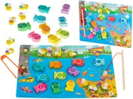 Montessori set za magnetno pecanje, 3u1, ribe i pčele