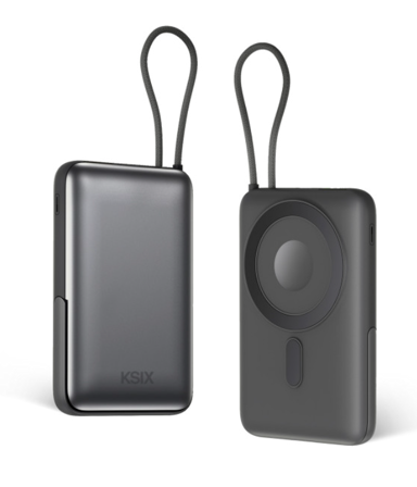KSIX Prijenosna baterija 10. 000 mAh, 22,5W, ultra brzo magnetsko punjenje, MagSafe®