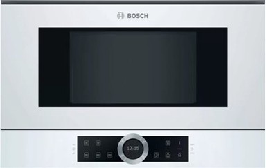 BOSCH Ugradbena mikrovalna pećnica BFL634GW1, 21 l, 900 W, bijela