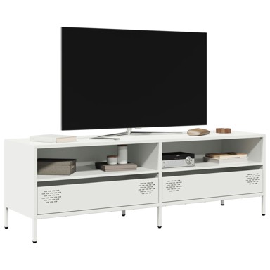 TV ormarić bijeli 135x39x43,5 cm hladno valjani čelik
