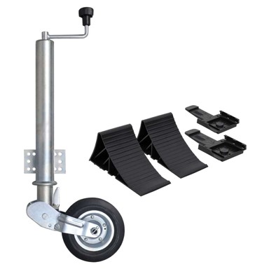 Potporni kotač za prikolicu 60 mm s podmetačima za kotače