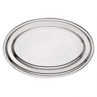 Oval inox 35 cm