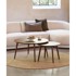 UNIQUE FURNITURE Stolići za kavu Adda set 2 kom ø 88 cm u dekoru hrasta smeđi