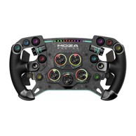 MOZA Upravljač GS V2P RS056, GT-stil, 300 mm, perforirani mikrofiber, 10 RGB tipki, 10 LED, bežično, kompatibilan s Moza bazama