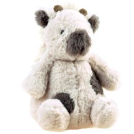 Plišana kravica bijela, bijela