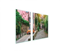 TMK Staklena zaštita za štednjak ili ploču za kuhanje 90 x 52 cm, automobil