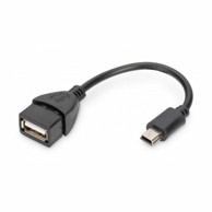 DIGITUS USB mini OTG adapter, sivi