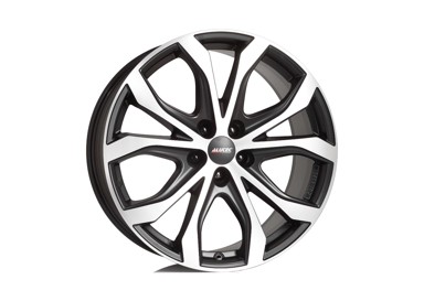 ALUTEC Aluminijska felga 8,0X18 5/120 ET53 (65,1) w10 crna sprijeda polirana W10X-80853V13-5