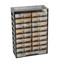 ALLIT Polica s ladicama s 33 ladice - 303 x 133 x 434 mm