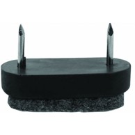 HSI Stoper za vrata plastični, smeđi/sivi, 30x16 mm