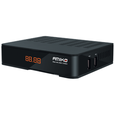 AMIKO TV tuner i prijemnik combo, DVB-S2X+T2/C, 4K UHD, USB PVR, Ethernet