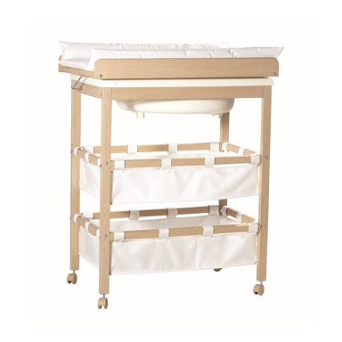 ROBA Bijeli/u prirodnoj boji stol za presvlačenje u dekoru breze Baby Pool