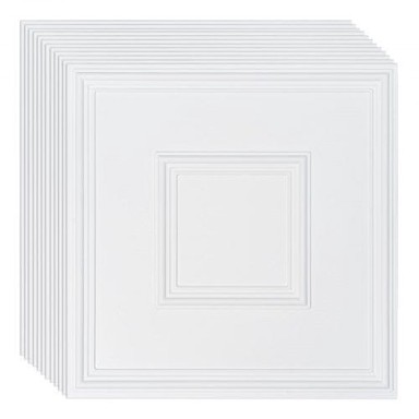 VEVOR Stropne ploče DH-02 60,5 x 60,5 cm bijele