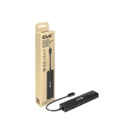 CLUB 3D USB-C hub CSV-1596, 6-u-1, HDMI 8K, 100 W, crni