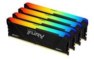 KINGSTON Fury Beast RGB KF426C16BB2AK4/32, Radna memorija PC-21300, 32GB, DDR4 2666MHz, 4x8GB