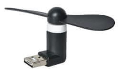 ISO TRADE Mini ventilator micro USB, crni (ISO 5770)