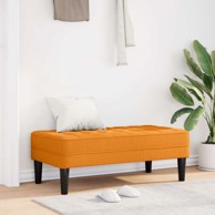 Klupa, 113x57x39 cm, tkanina, žuta