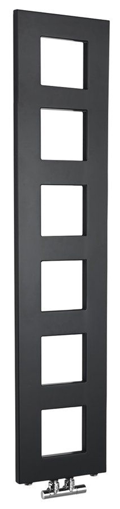 SAPHO Radijator BLOCK, 280 x 1330 mm, crni mat