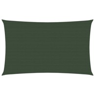 Jedro za zaštitu od sunca 160 g/m² tamnozeleno 2,5 x 5 m HDPE