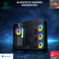 ALIENTECH Stolno računalo Gaming Broodling / AMD Ryzen 5 5600, 16 GB RAM, AMD Radeon RX 9060 XT, 500 GB SSD, Windows 11 Pro, crna