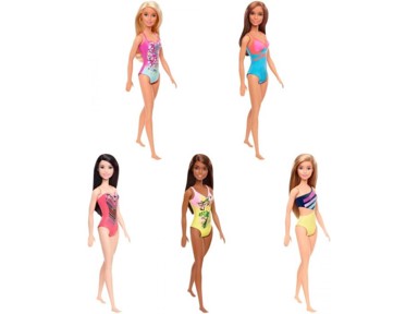 MATTEL Lutka Barbie za plažu, razne boje DWJ99