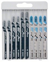 BOSCH 10-dijelni komplet listova za ubodne pile Basic for Metal and Wood (2607010630)