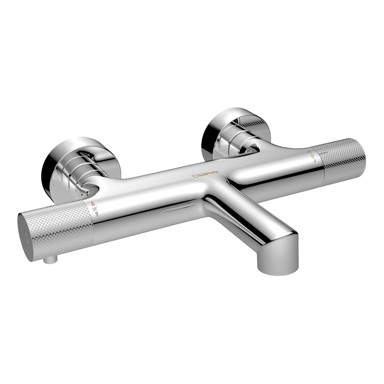 SAPHO Zidna slavina za kadu Solaris (s 2 izlaza), sjajno srebrna