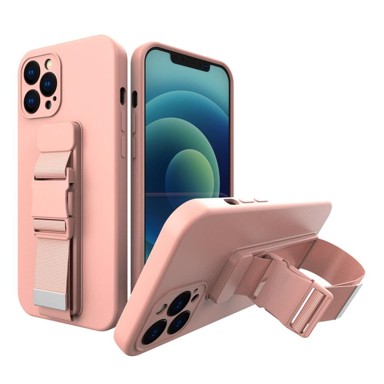 MG Maskica za Samsung Galaxy A12, Rope, silikonska, roza
