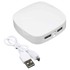 Punjač za mobilne uređaje, plastični, prijenosni, bijeli