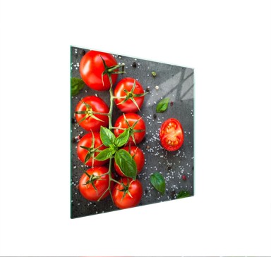 TMK Staklena zaštita za štednjak ili ploču za kuhanje 50x52, rajčice