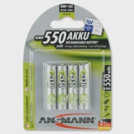 ANSMANN Baterije NiMH, AAA, 550 mAh, 4 komada