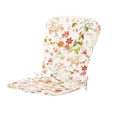 Jastuk za stolicu s niskim naslonom, 80 x 40 x 4 cm, prirodna