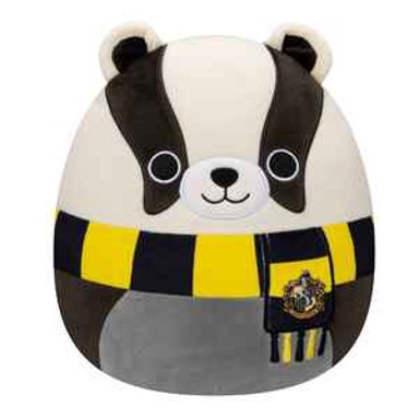 SQUISHMALLOWS Plišana igračka Hufflepuff jazavac, 40 cm, pliš
