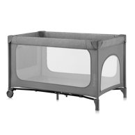 LIONELO Putni krevetić Jasmin Easy Fold, siva, sklopivi, s kotačima