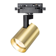 Reflektor za tračnice Volf GU10, jednofazni, zlatni