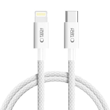 TECH-PROTECT Kabel USB-C Lightning 27W 1m, siva