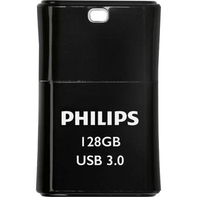 PHILIPS USB memorijski pogon Pico, 128 GB, USB Tip-A 3.2 Gen 1, crni