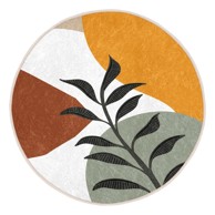 MILA HOME Periv/pogodan za robotski usisavač okrugli tepih ø 100 cm Comfort 