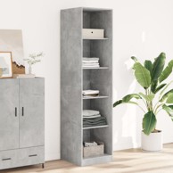 Ormar siva boja betona 50 x 50 x 200 cm od iverice
