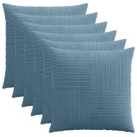 ALMELO Presvlake za jastuke 6 kom. 70 x 70 cm, plavi kord