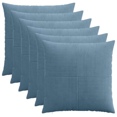 ALMELO Presvlake za jastuke 6 kom. 70 x 70 cm, plavi kord
