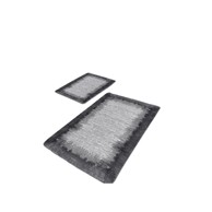 MILA HOME Crno-sive kupaonske prostirke u setu 2 kom 60x100 cm