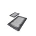MILA HOME Crno-sive kupaonske prostirke u setu 2 kom 60x100 cm